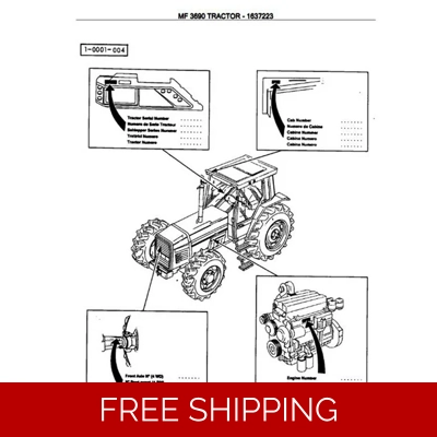 MASSEY FERGUSON 3690 PARTS MANUAL